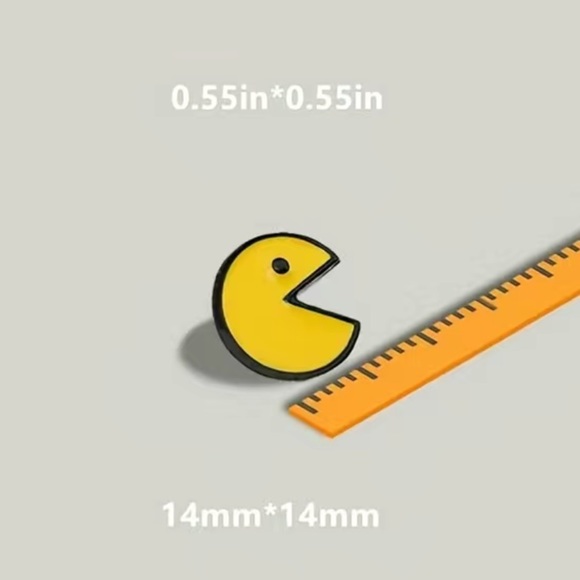 3/$15 Pac-Man Enamel Pin Brooch - Picture 3 of 5